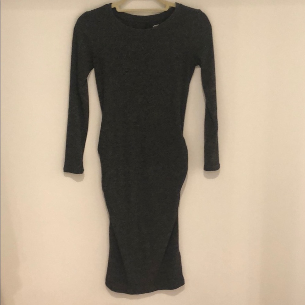 Grey Maternity Dress